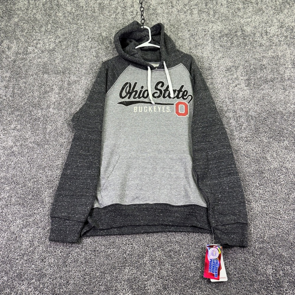 Ohio State Buckeyes Sweatshirt Hoodie Mens XL Gray NCAA Football Varsity Logo